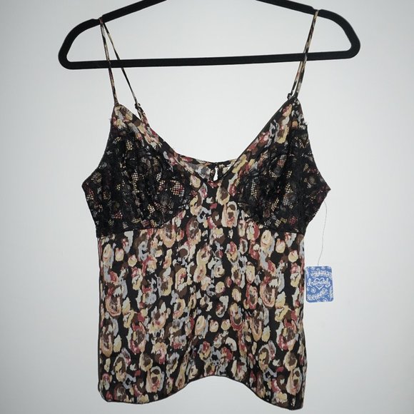 Free People Intimately Patterned Lace Trim Cami - Picture 5 of 12